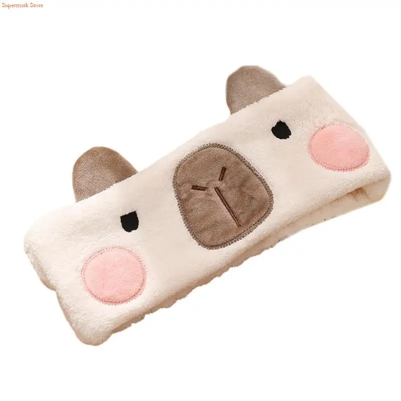 Q5WE Plush Headband Hairband Women Wash Face Make up Absorbent Tools