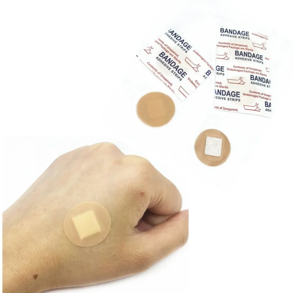 100 Stuks Waterdicht Ademend Kussen Zelfpleister Wond Hemostase Sticker Band EHBO-Verband