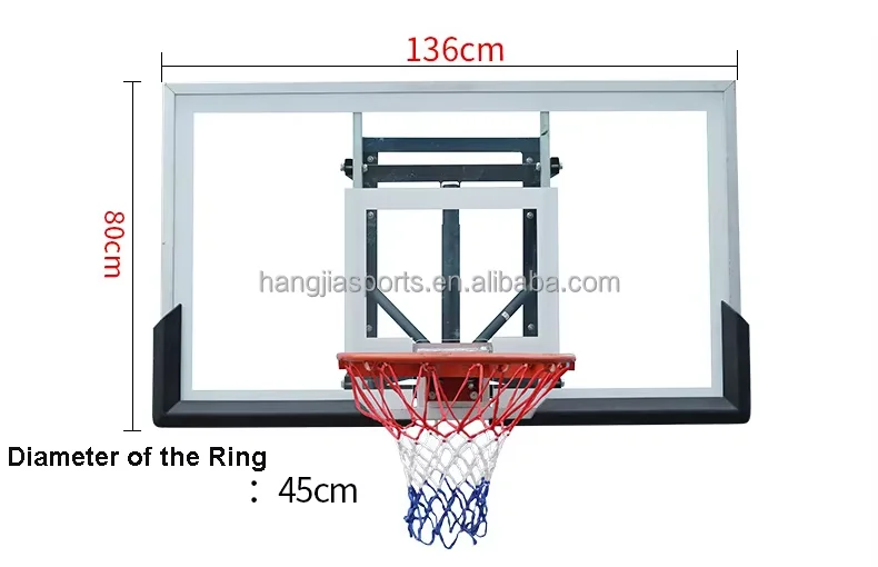 Heißer Verkauf Stand Basketballkorb Wandmontierter Basketballkorb Indoor Basketballkorb zum Verkauf