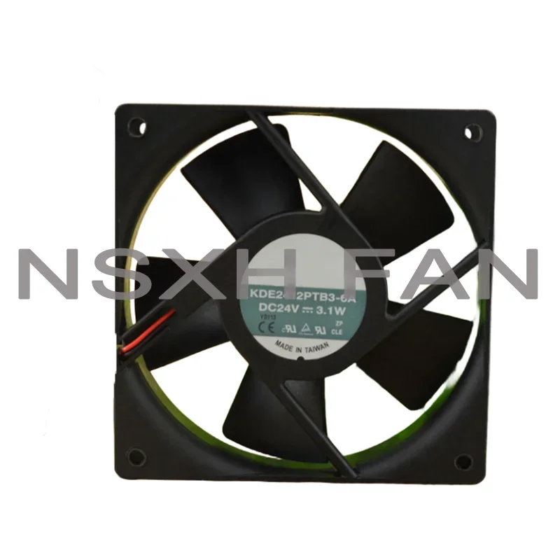 Ventilador de refrigeração do inversor original, novo, 12025, 24V, 3.1W, 12cm, KDE2412PTB3-6A