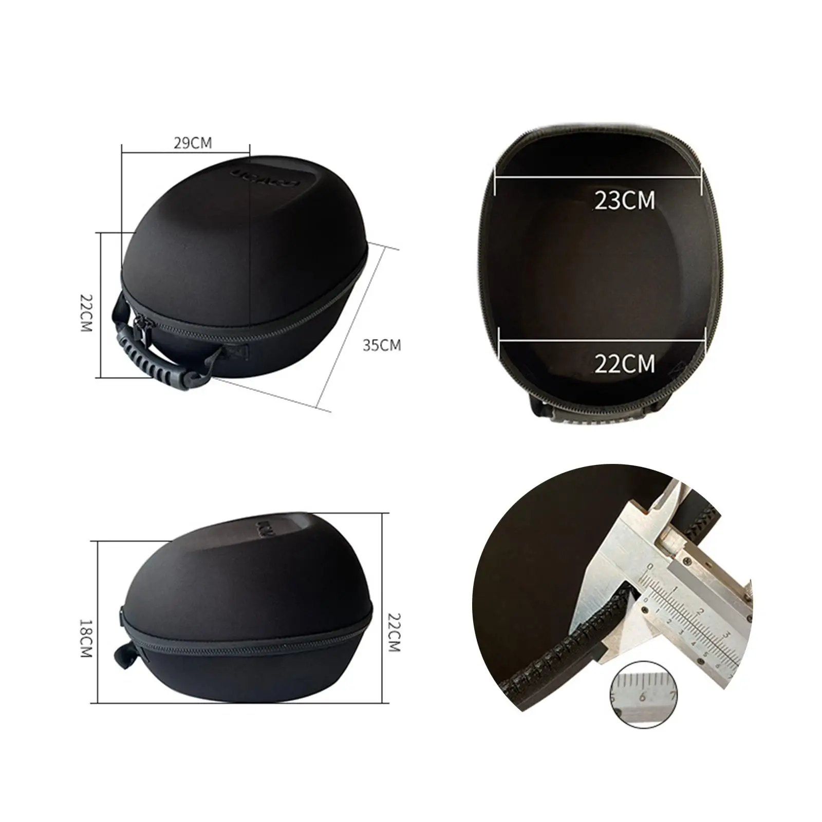 Helmet Case with Zipper Equipment Multifunction Dustproof Motor Helmet Case Equestrian Hat Bag for Cycling Sport Hunting