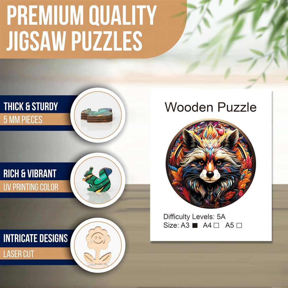 Cat Wooden Puzzle, High Difficulty Toys Puzzle, Concentration Training For Adults, Christma Birthday Holiday Gifts, Home Decor