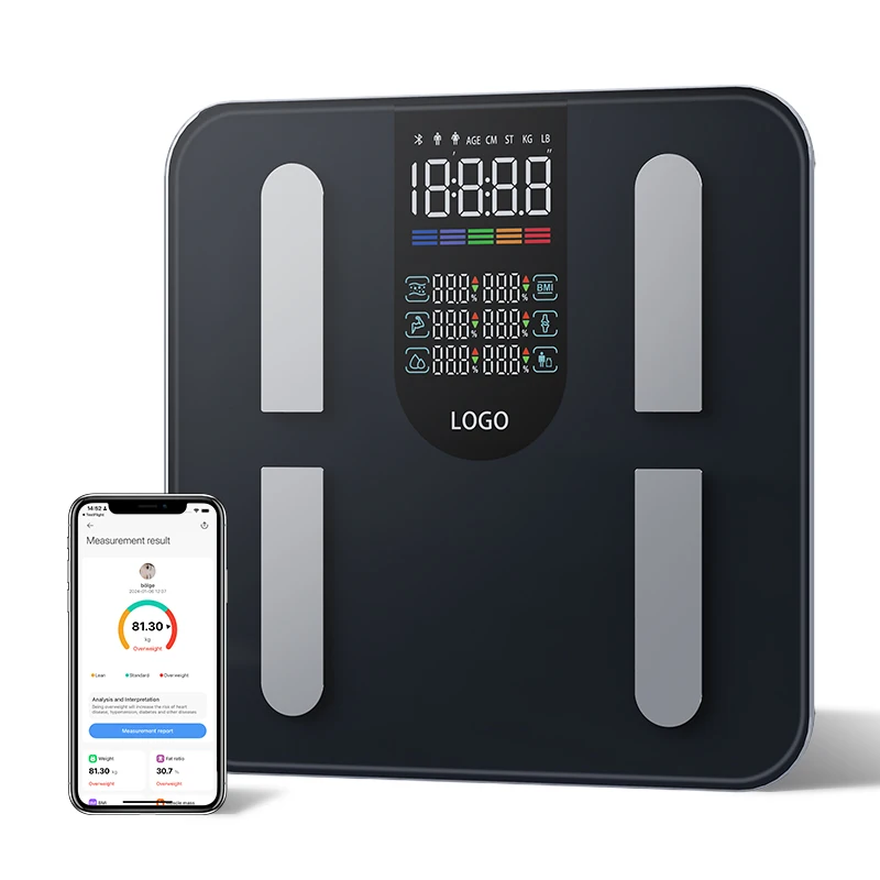 Factory Price Weighing Scale 227 KG Professional Digital Scale Body Fat Smart BMI Scale With Smart Dual Android Ios System