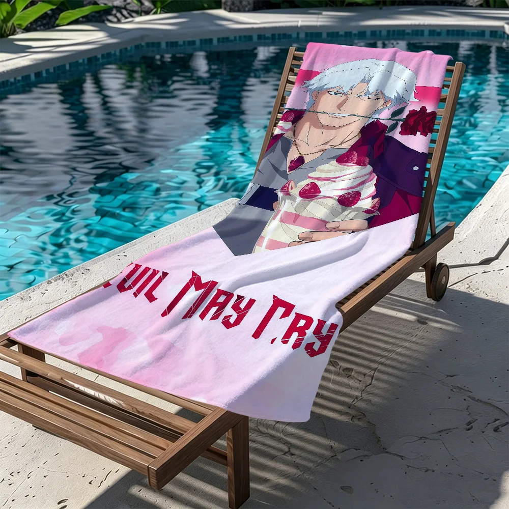D-devil game Cry Towel Large Quick-Drying M-may Microfiber soft Beach Towel for Travel Fitness Sauna Bathing Camping