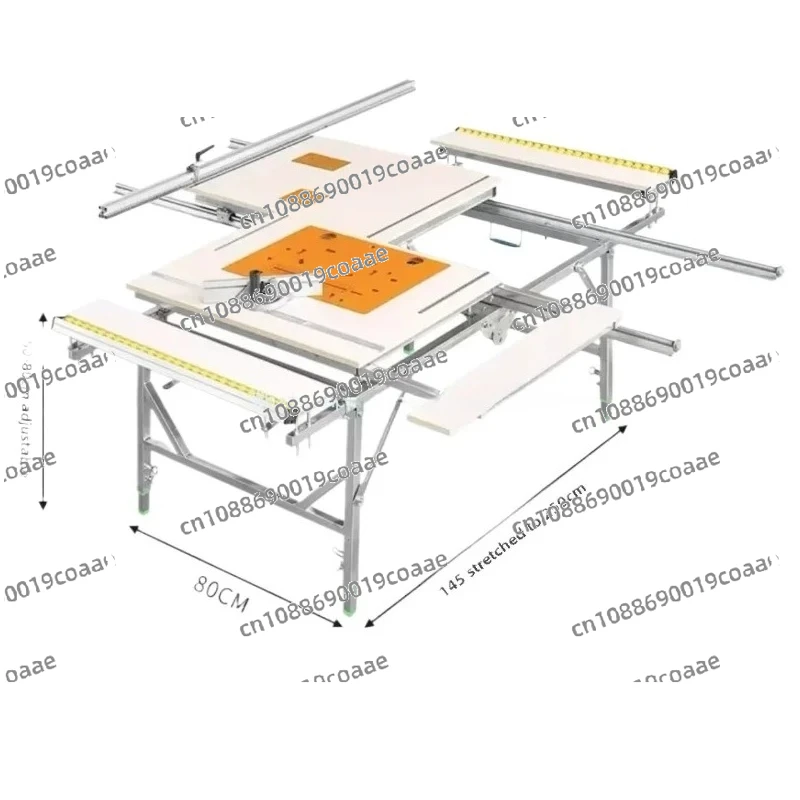 

80*145 Custom-made Electric Folding Lifting Woodworking Saw; Multi-functional Woodworking Workbench
