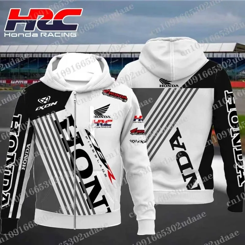 هوندا HRC أحدث دراجة نارية سباق سستة هوديي الرجال والنساء الرياضة الترفيه موضة الاتجاه الكبار