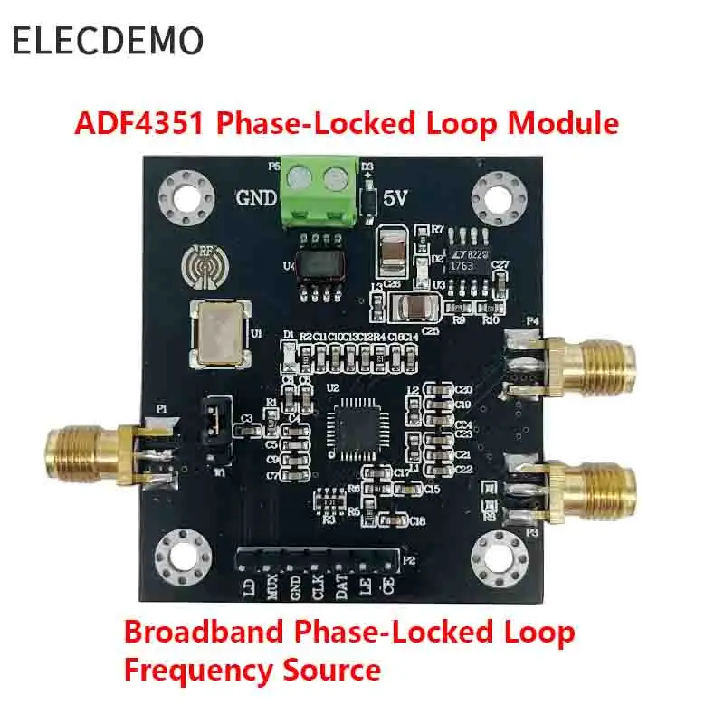 PLL RF Frequency Synthesizer Signal Generator Module, 35M-4.4GHz Broadband Low Phase Noise High Precision DIY，ADF4350/ADF4351