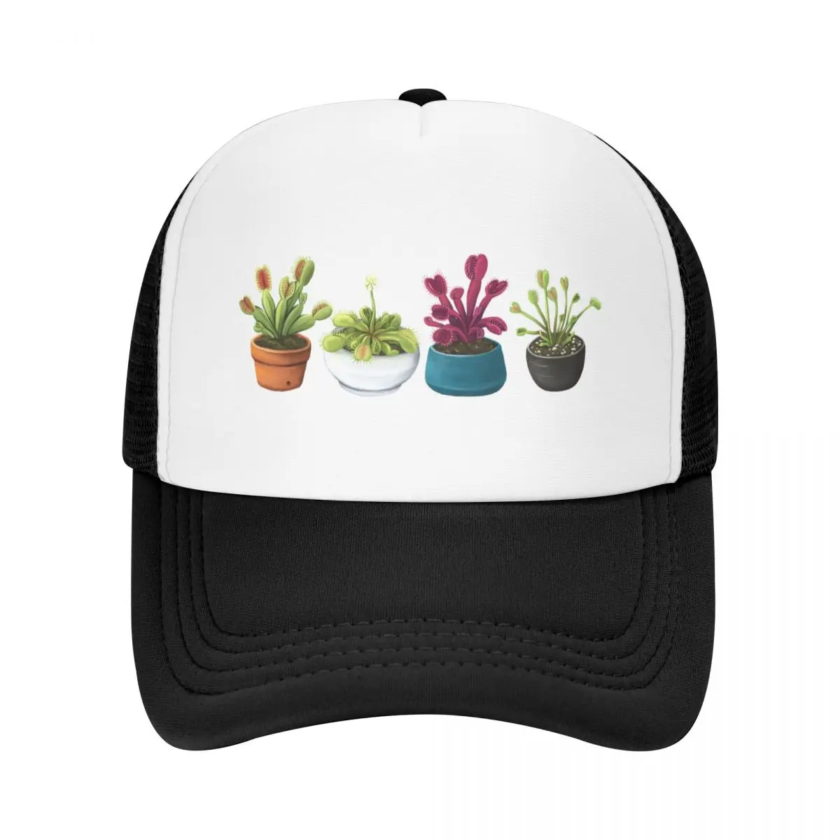 Venus Fly Trap House Plant Sticker Pack Baseball Cap foam party Hat Beach Outing Anime Women's Hats For The Sun Men's