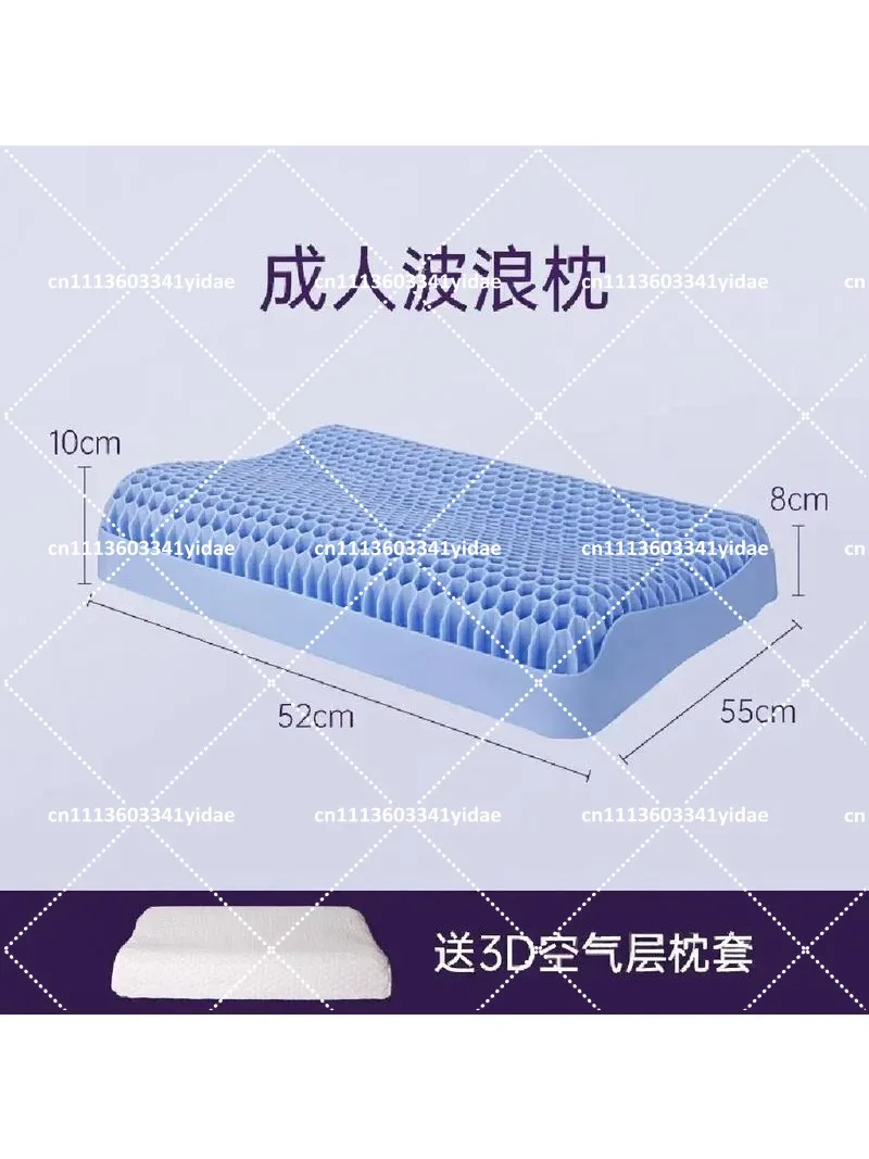 Sleep Support Pillow, Cervical Spine Relief, Pressure-Free Wave Shape, Breathable Comfort Single Pillow view 5