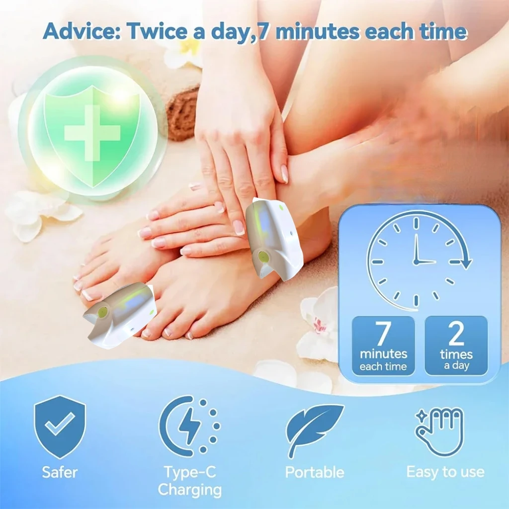 

Rechargeable Nail Fungus Laser Device 54W Diodes Light Therapy Machine for Toenails & Fingernails Efficient Sterilization