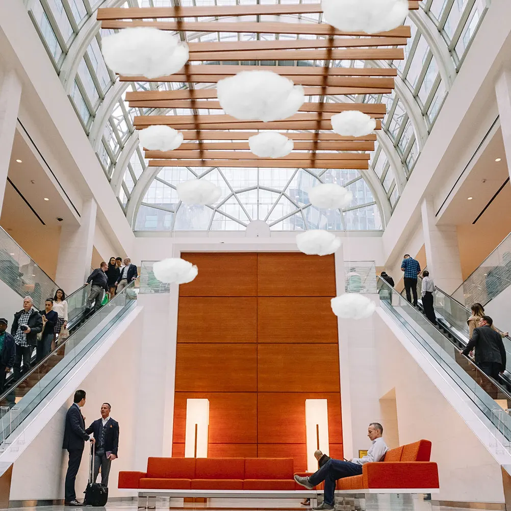 

4Pcs Simulated White Clouds Pendant Cotton Hanging Decor Party Ceiling Ornament Wedding Birthday Home Decoration