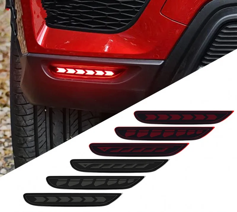 2pcs  LED Rear Bumper Reflector Tail Brake Light Lamps Exact fit Compatible with Mitsubishi ASX 2020-2021