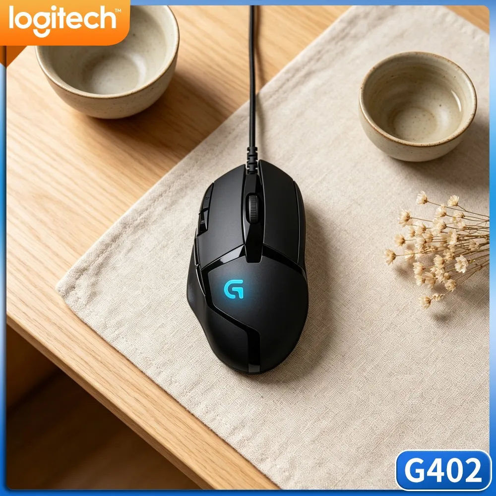 Logitech G402 USB Wired Gaming Mouse 32‑Bit Built‑In Processor Four DPI Modes For Desktop Work‑Gaming Dual‑Purpose Gear
