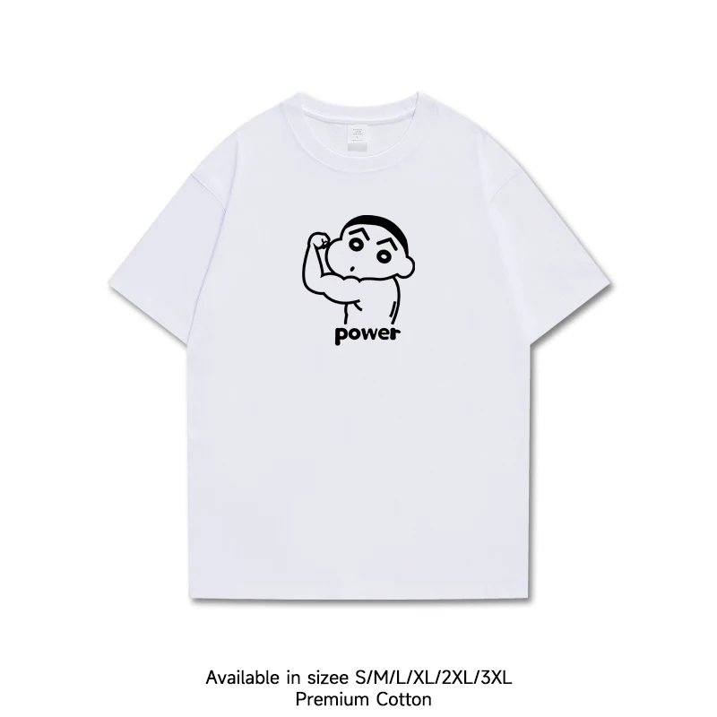 

Powerful ort Sve Cotton T-irt Fitn Inspired ex round Ne Basic aphic Tee for Youth Summer Casual Wear