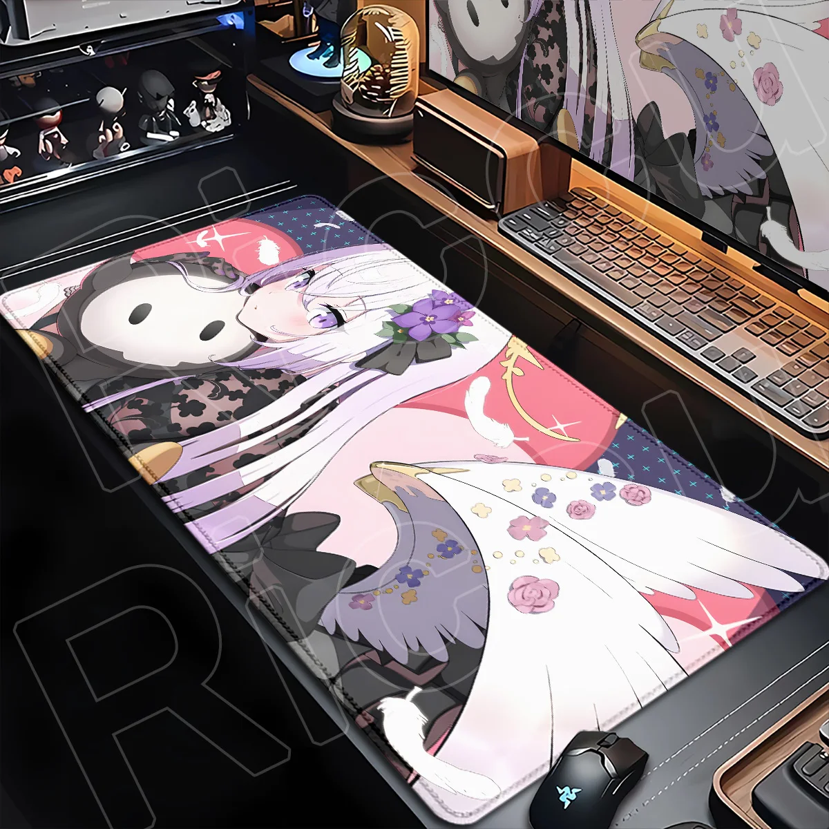 Blue Archive Kawaii Girl Shirasu Azusa Gaming Mouse Pad Large Office Laptop Anti-slip Mouse Mat XXL E-sport Gamer Cabinet Carpet