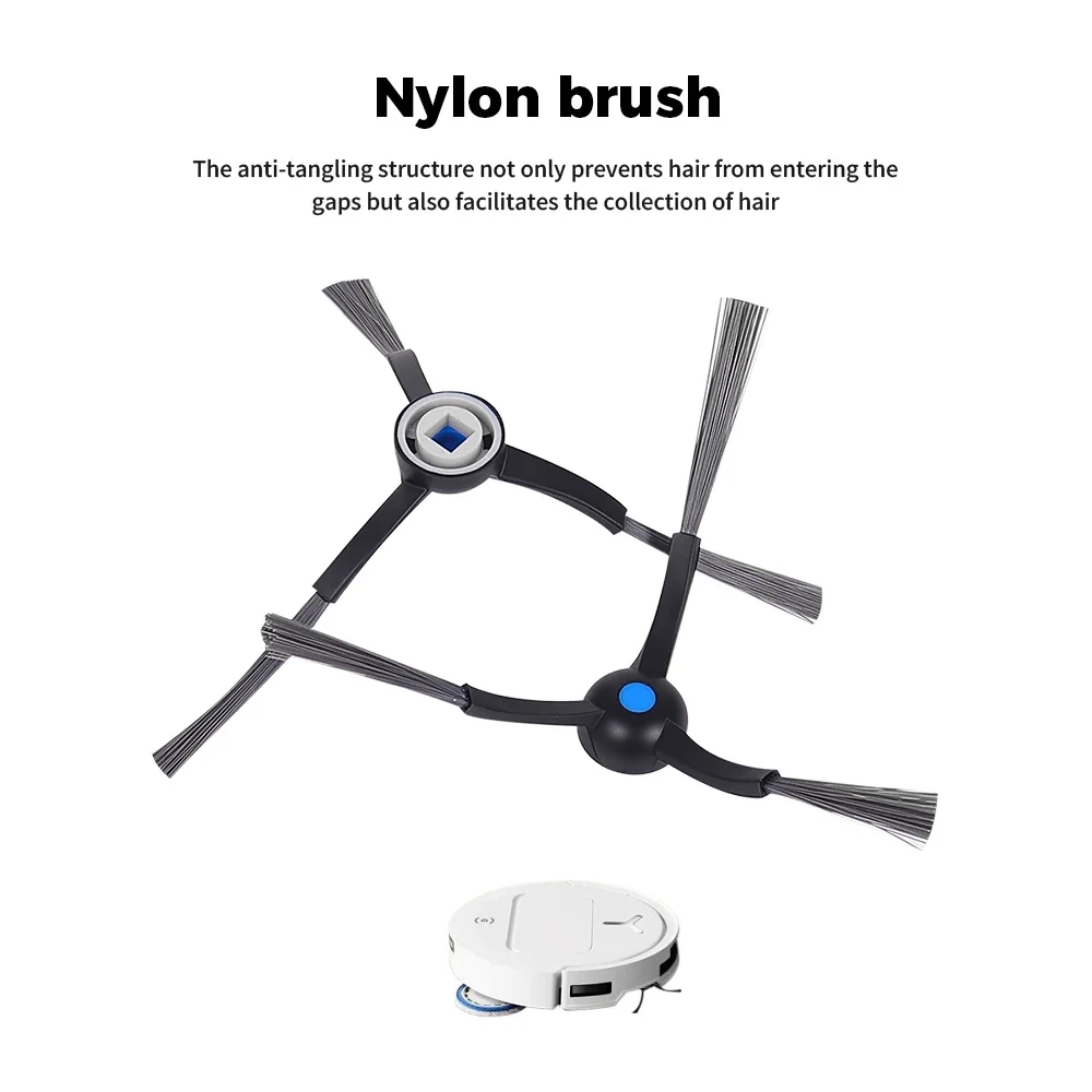 فرشاة جانبية لـ Ecovacs T50 Pro T50 OMNI T50 Pro Omni X8 Pro Omni X8 PLUS قطع غيار المكنسة الكهربائية الروبوتية