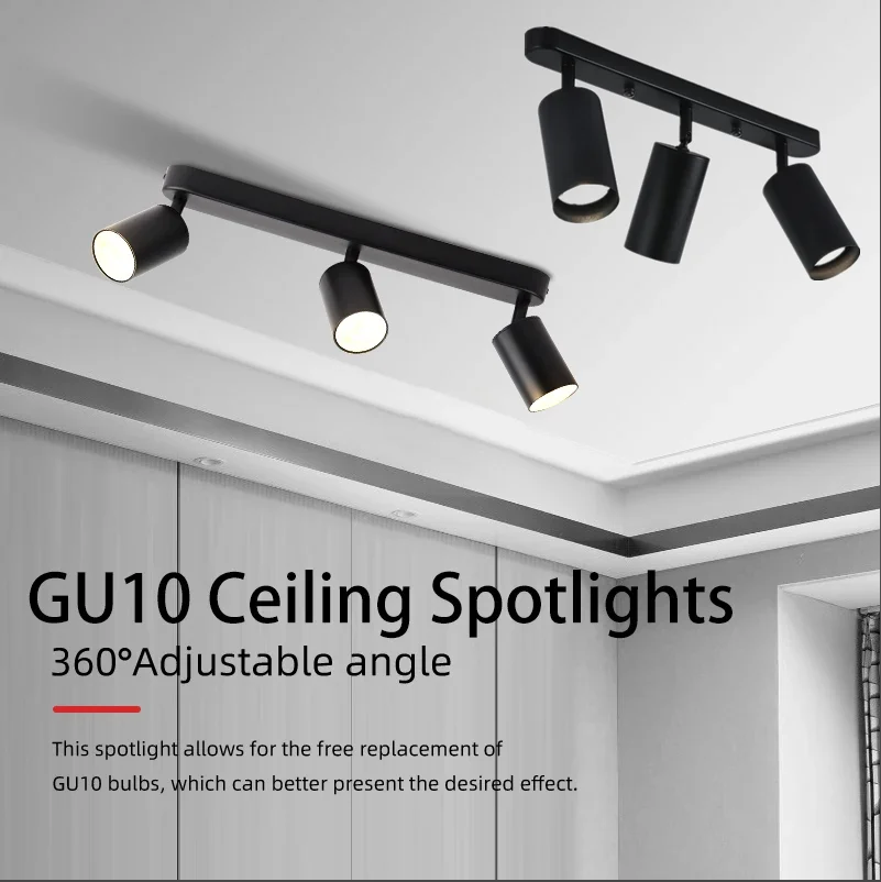 

Светодиодные потолочные светильники, домашний декор, лампа GU10, сменный блеск, прожектор, магазин, кухня, гостиная, украшение, потолочная люстра, лампа