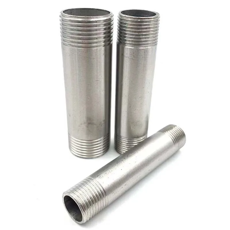 

Male Threaded Stainless Steel SS 304 Pipe Fittings 100MM Length 1/4 DN8 3/8 DN10 1/2 DN15 3/4 DN20 1 DN25 1-1/4 DN32