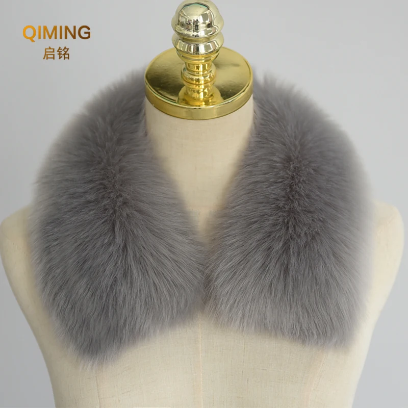 Woman Faux Fur Collar Scarves Winter Warm Soft Fake Faux Fur Scarf For Coat Parkas Jackets Outerwear Fox Fur Shawl Neck Collar