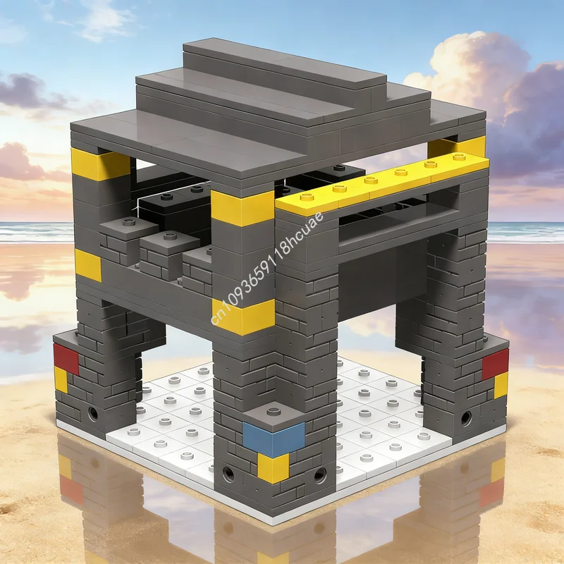 

391 деталь MOC PVP Challenge Sniper Tower, конструктор «Мой мир», архитектурные блоки, рождественские подарки, игрушки, развивающая игра, строительные кирпичики