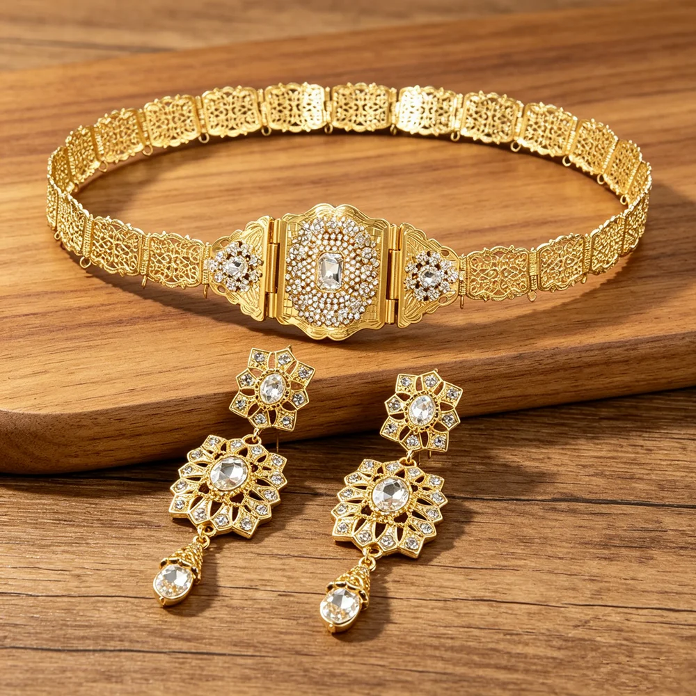 2pcs Classic Filigree Rhinesto - Women Formal Wear Ethnic ulasan dan harga