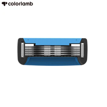 Colorlamb Männer Rasierklingen Set 4-16 PCS 5 Klingen Martensitischen Edelstahl Refill Patronen mit Trimmer für Manuelle rasierer