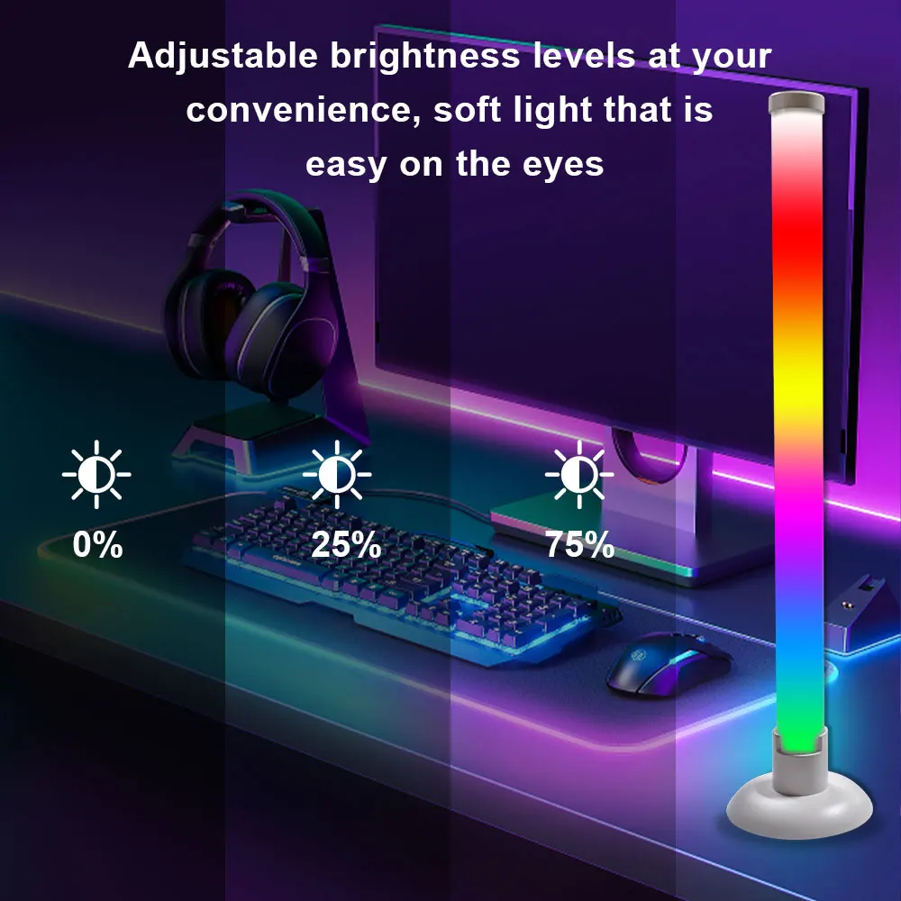 1/2 Pack Smart LED Light Strip, USB Powered RGB Night Light with Remote & Music Sync, Backlight for Desk, PC, TV, Gaming, Bedroo - view 4