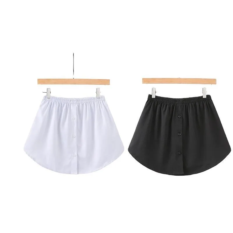 

Detachable Underskirt Women Fake Shirt Irregular Skirt Tail Blouse Hem Cotton Extender Fake Hem Mini Skirt Fake Hem 6 Sizes