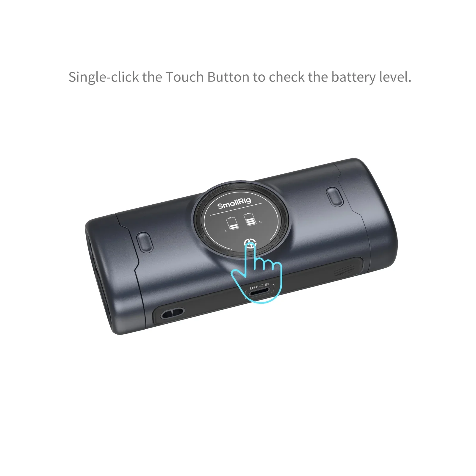 SmallRig Tragbares Akku-Ladegerät, 18 W, Schnellladung mit 60 W USB-C auf USB-C-Kabel für NP-FZ100 EN-EL15c LP-E6P 5105, 5106, 5107