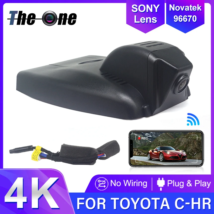 

4K 2160P Plug and play Easy Installation Car DVR Video Recorder Dash Cam Camera For Toyota C-HR CHR Yize EV 2017 2018 2019 2020