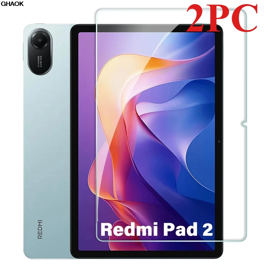 For Xiaomi Redmi Pad 2 Tempered Glass Screen Protector 11 Inch Tablet Anti Scratch Resistant Anti-Fingerprint HD Protective Film