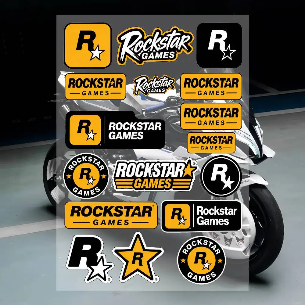 A-A-rockstar Game Cute Anime Stickers Waterproof Vinyl Decals For Laptop Phone Case Notebook Luggage