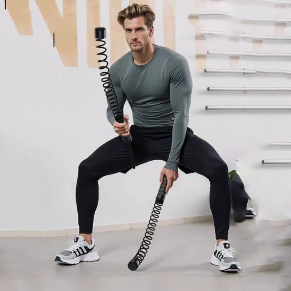 1 زوج استبدال الربيع رياضة معركة حبل انتعاش الفولاذ المقاوم للصدأ اللاسلكي معركة حبل متعدد الوظائف عدم الانزلاق الذراع قوة حبل