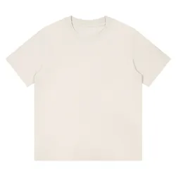 Heavyweight round neck pure cotton short sleeved t-shirt loose solid color white t men's and women's bottom shirt solid color