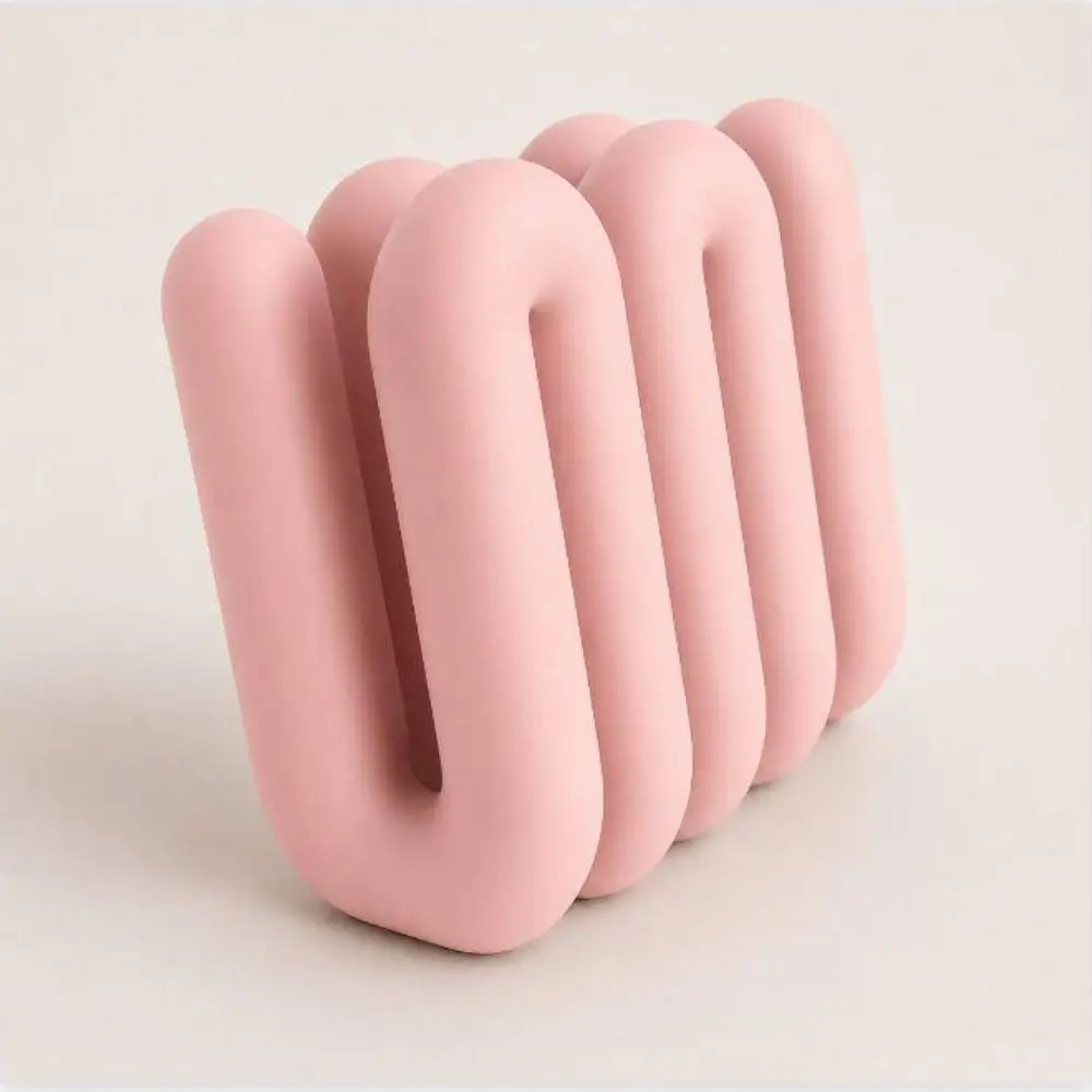 PLA Table File Rack 3D Printed Ergonomic Wavy Laptop Stand Desktop Decorative Desk Organizer Educational Supplies