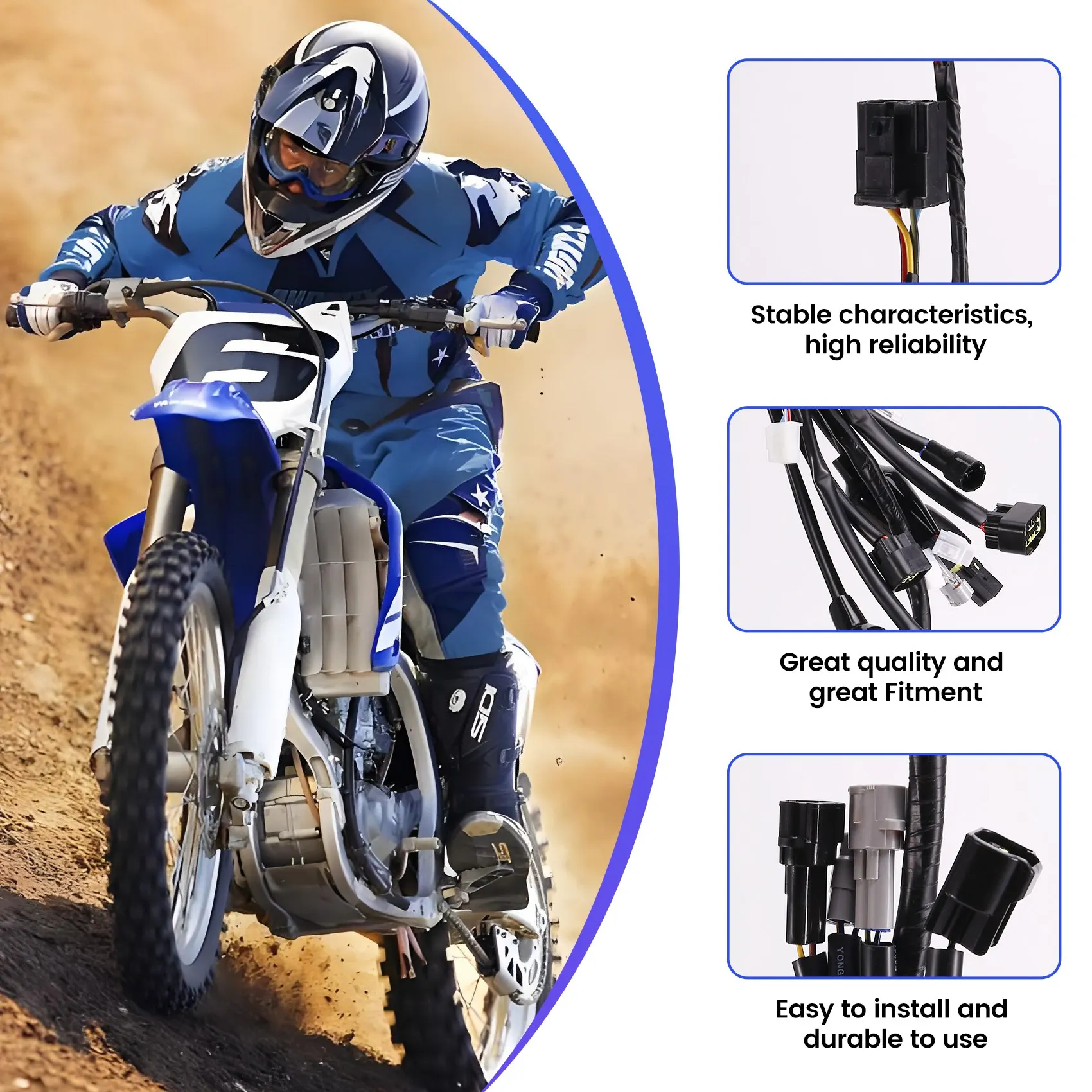 

R1-5TG-82590-00-00 ATV Main Electrical Wire Harness For YFZ450 2004 2005