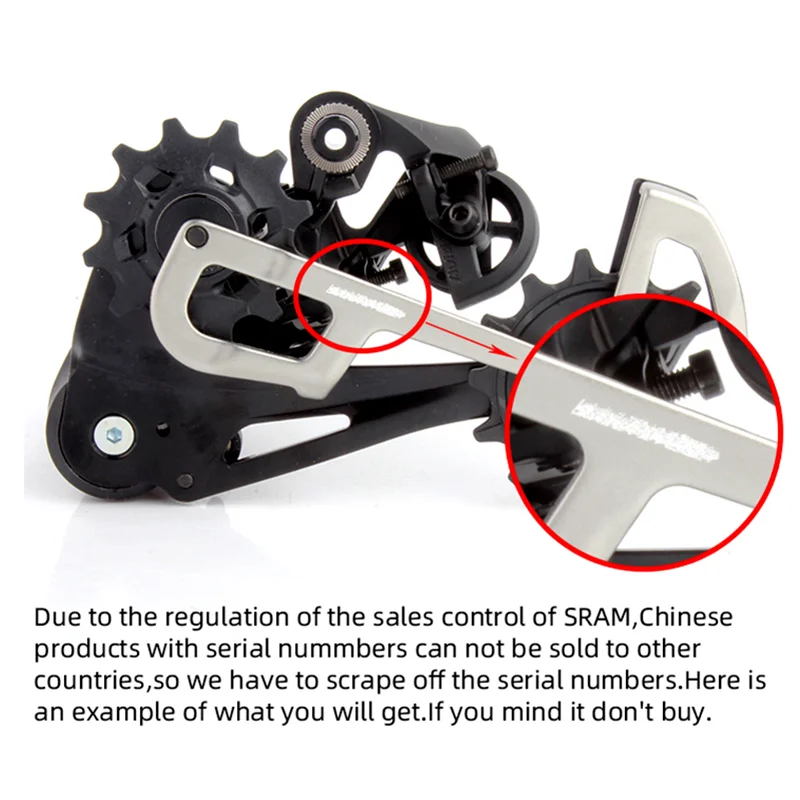 SRAM 2021 GX EAGLE RD MTB Bike 1x12 12 Speed Lunar Rear Derailleur Mountain Bicycle Long Cage Type 3 X-HORIZON Black with Tool