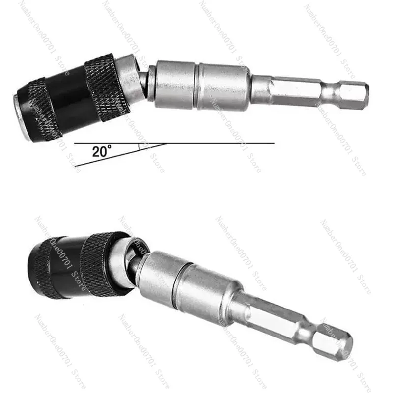 Quick Change Magnetic Screw Drill Tip Tool Locking Bit Holder Drive Guide with Drill Bit Extensions for Home Improvement