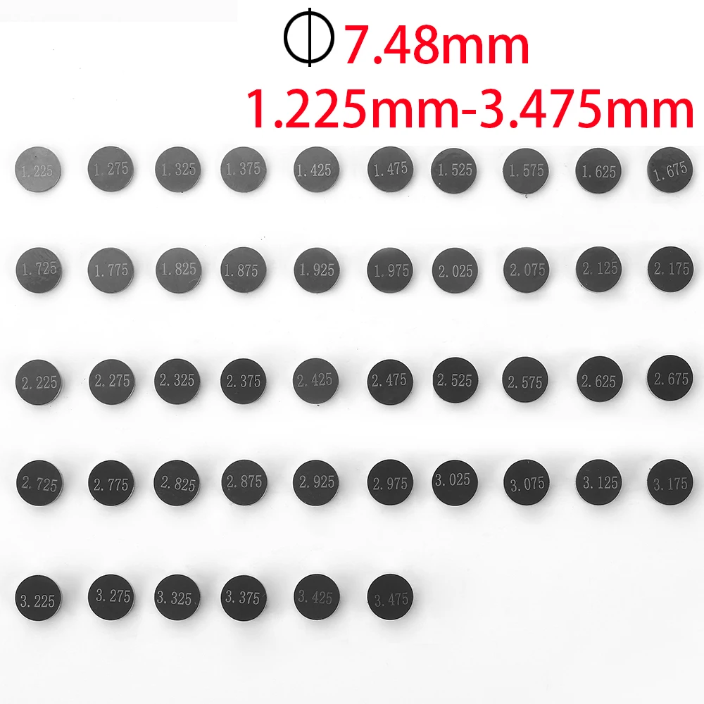 10pcs 7.48mm Motorcycle Engine Adjustable Valve Shim For Suzuki RMZ250 SV650 A SA RF600 GSX-R750 GSX-R1100 GSX-R1000 1993-2012