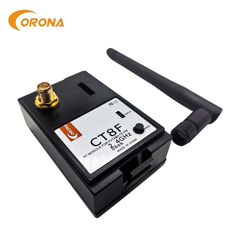 Corona 2.4Ghz Futaba/ HiTec WFLY Module Tx Rx Combo Kit CR8D CT8F (V2 DSSS) Convert to 2.4Ghz System RC Toy Model Transmitter