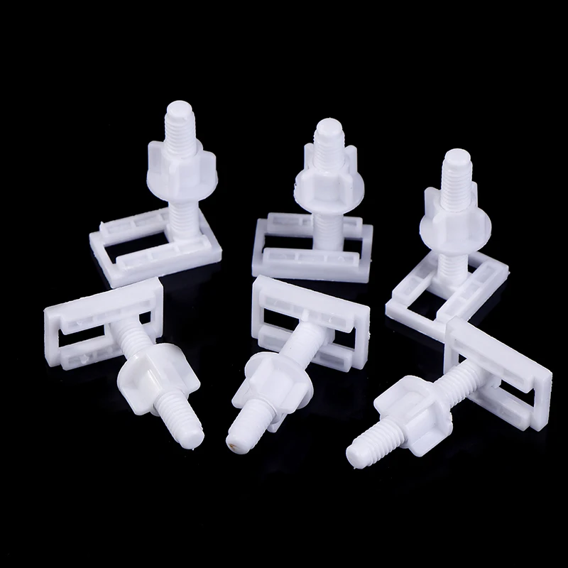 3Sets Bathroom Hardware For Toilet Lid Toilet Seat Hinges Repair Bolts Fasteners Kits Toilet Repair Tools Gasket