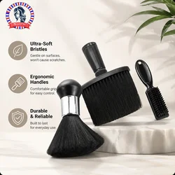 2/3-piece neck dust collector hair cleaning brush for hairdressers neck dust collector Hairdresser Salon Blade Clean Brush Tool