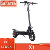 OBARTER X1 Folding Electric Scooter 10 inch Off-road tire 500W Brushless Motor 48V 20Ah Battery Max Speed 55KM/h LED Display