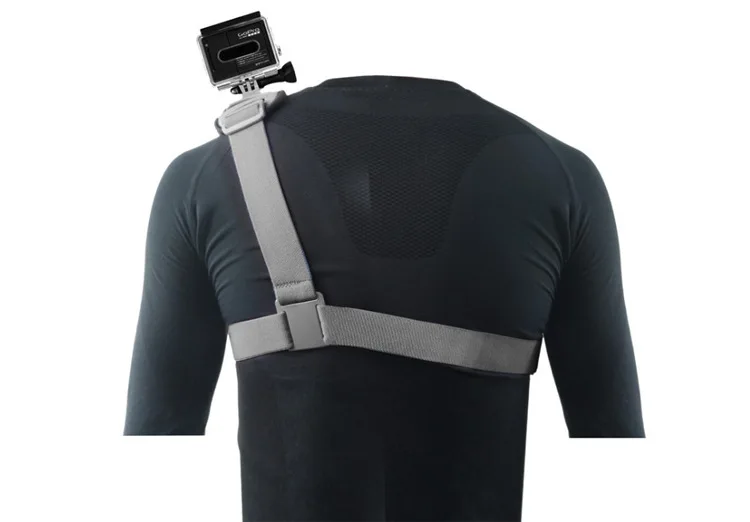 ل Go pro اكسسوارات حزام الكتف جبل تسخير ل Gopro بطل 13 10 9 7 5 SJ4000 Eken H9 كاميرا مربط صدر حزام محول