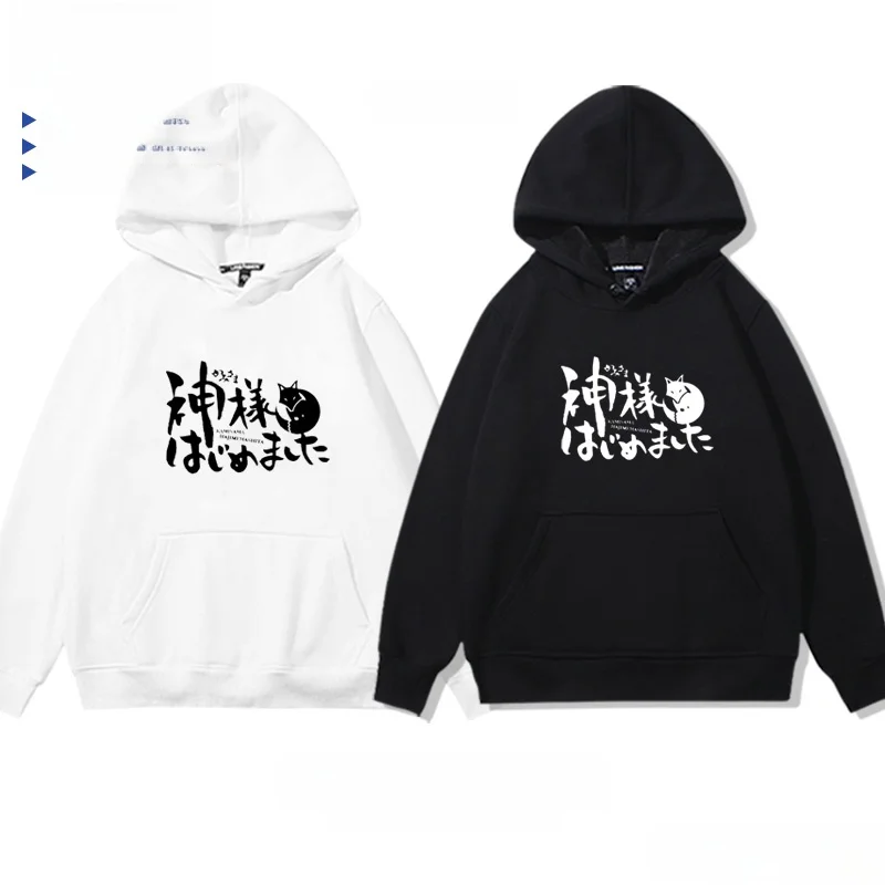 Moletom com Tema de Anime, Casual, Corte Solto, Unissex, Camiseta de Algodão com Gola Redonda e Estampa para Homens e Mulheres
