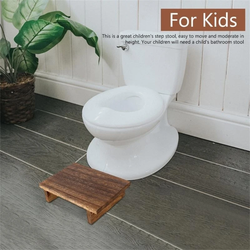 

Durable Wooden Bedside Step Stool Non Slip Footstool with 400 Load Capacity Portable Step Stool for Adults & Kids high quality