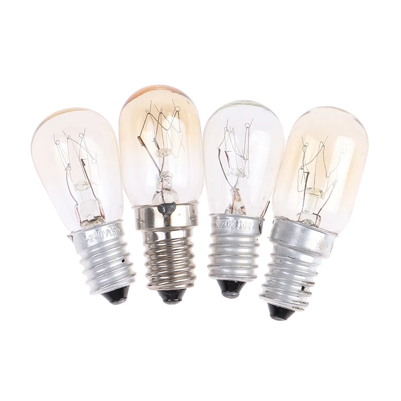 10/15/20/25W E14 Oven Light Bulb Halogen Oven Refrigerator Lamp High Temperature Resistant Safe Dryer Microwave Light Bulb Home