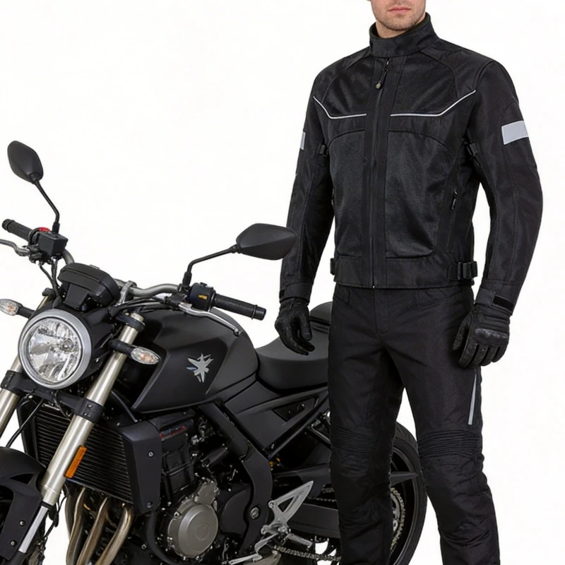

CE Summer Motorcycle Jacket Men Breathable Reflective Oxford Fabric Motocross Racing Protective Riding Gear