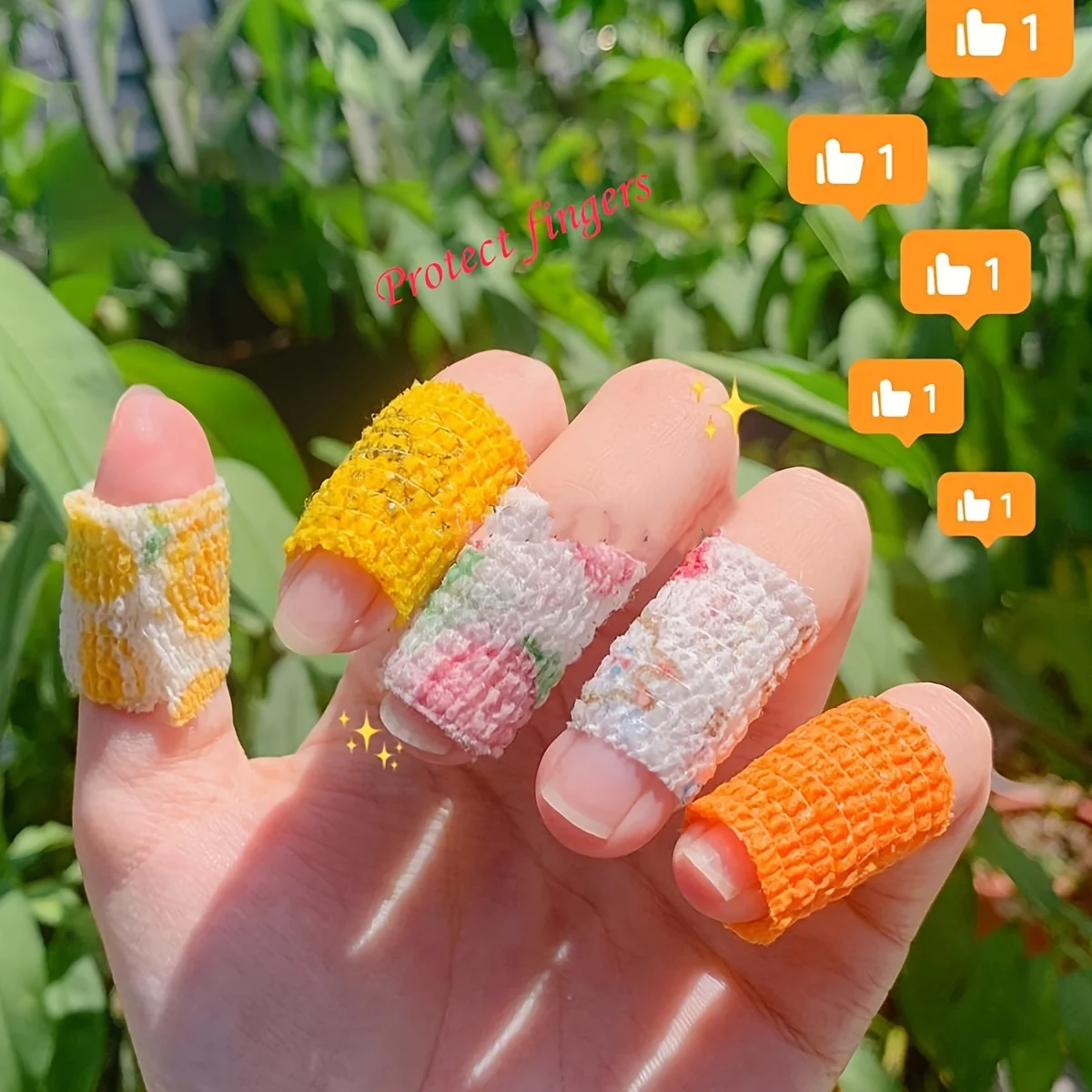 1 шт., самоклеящаяся эластичная повязка на палец