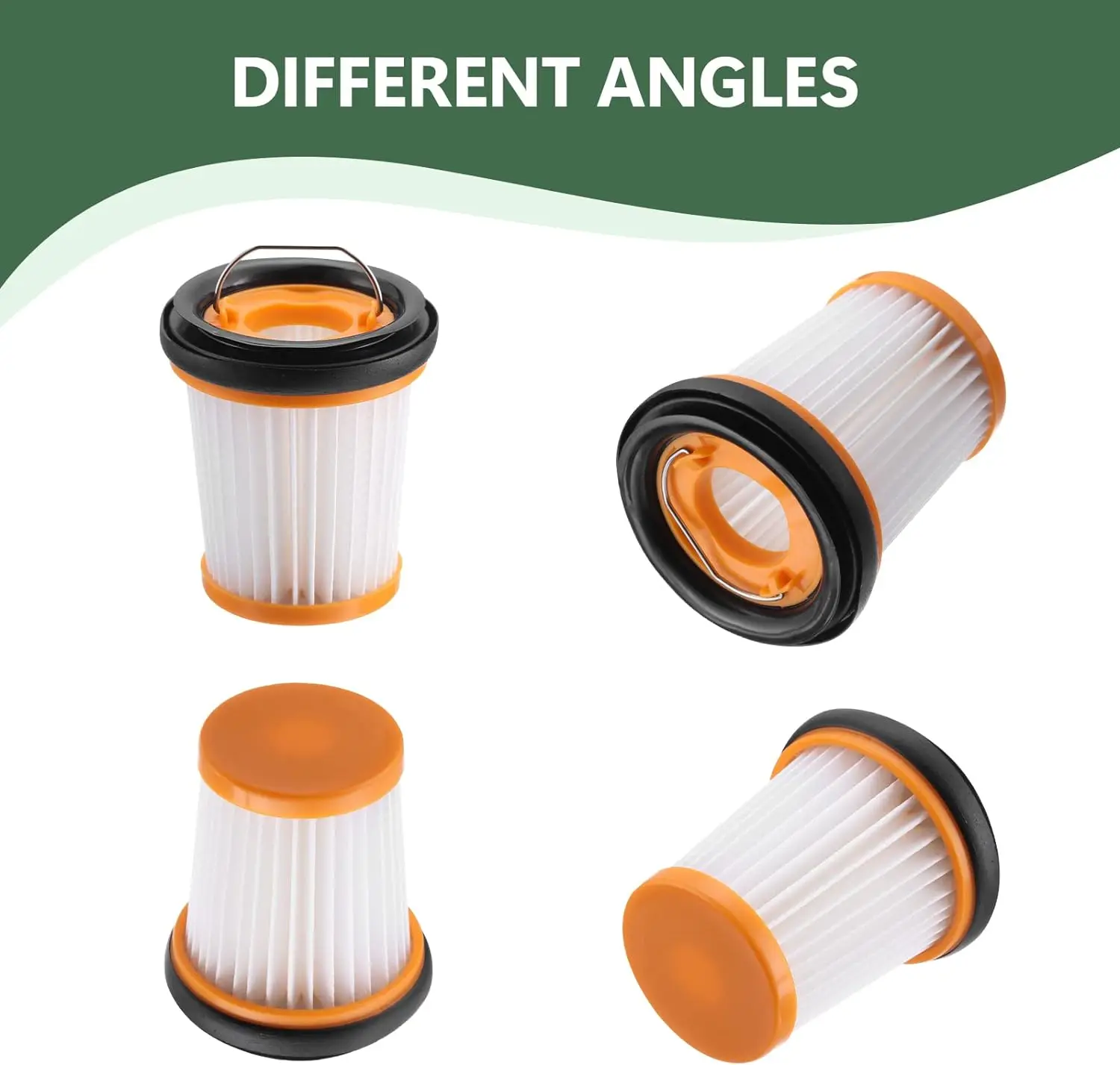 

Vacuum Filter Replacement Kit, 2 Pack Washable Filters, Compatible with WV200 Vacuums, Sealed & Durable Design